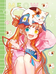 БЛОКНОТ ТОЧКАБУК Anime Pets. ДЕВОЧКА С КОТИКОМ