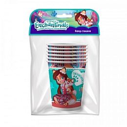 Набор бумажных стаканов Enchantimals, 6 шт*250 мл 292847