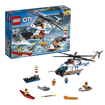 Lego City Сверхмощный спасательный вертолёт  60166 Лего Город