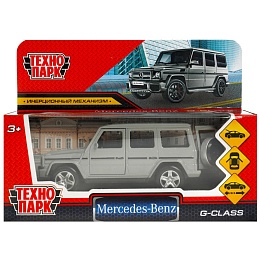 Машина металл MERCEDES-BENZ G-CLASS 12 см, двери, багажн, темно-серый, 371925