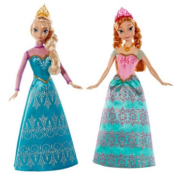 Disney princess. Куклы Анна и Эльза BDK37