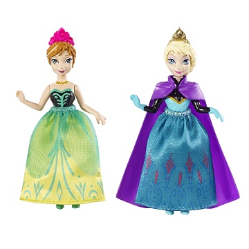 Disney Princess. Куклы Принцессы Дисней Анна & Эльза, из м/ф Холодное Сердце DFR78