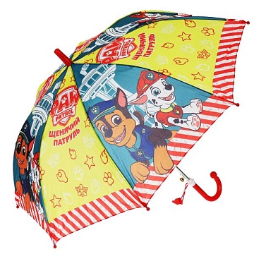 Зонт детский "Щенячий Патруль" 45см, ткань, полуавтомат 329180