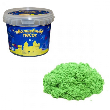 Песок Волшебный 0,5 кг, Зеленый VP053