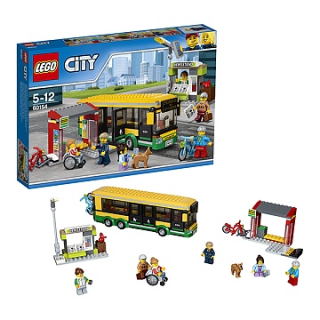 Lego City Автобусная остановка 60154 Лего Город