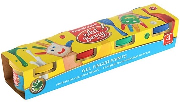 Краски пальчиковые гелевые ArtBerry с алоэ вера, 6 цветов 41752