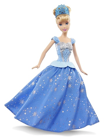 Disney Princess. Кукла Принцессы Дисней Золушка с развевающейся юбкой, 21х7х32см  CHG56