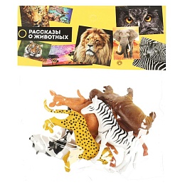 Набор игрушек из пластизоля «Животные Африки» 6шт 357899