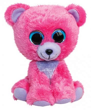 Мишка Raspberry, розовый, 24 см. Мягкая игрушка LumoStars