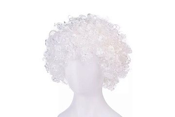 Парик карнавальный (белый) S2109