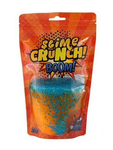 Лизун Crunch-slime BOOM с ароматом апельсина, 200 г S130-26