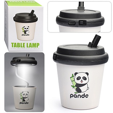 Ночник детский "Стакан. Панда" белый 358G