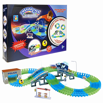 Гибкий трек Полиция 139 деталей Т59311