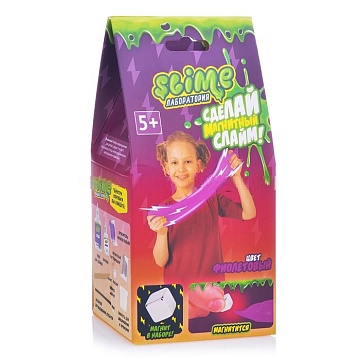 Малый набор для девочек "Slime: Лаборатория" (фиолетовый магнитный)