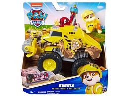 Щенячий патруль. Игровой набор Rescue Wheels с фигуркой Крепыш. Paw Patrol 63576