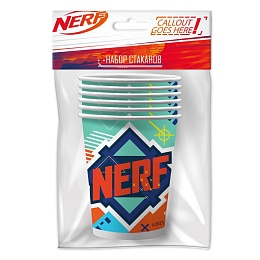 Набор бумажных стаканов NERF, 6 шт*250 мл 298924