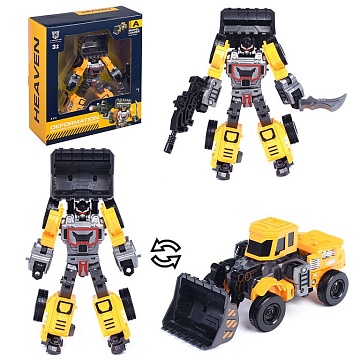 Робот трансформирующийся в бульдозер, в коробке LJ1682A