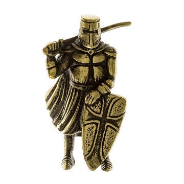 Рыцарь с мечом на плече 54мм (1:32) латунь CRU-05
