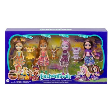 Enchantimals® Игровой набор из 4 кукол "Солнечная саванна" GYN57