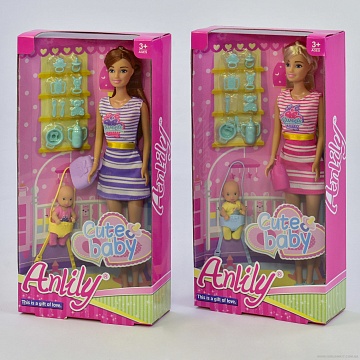 Кукла Anlily 99201 с малышом и аксессуарами в коробке  200452051