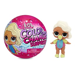 LOL ЛОЛ  576341 577614 Surprise Куколка Color Change Dolls Asst in PDQ