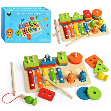 Игра развивающая "Рыбалка, фигуры, ксилофон" D1830