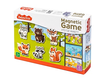 Игра магнитная "Кто где живет?" 05591