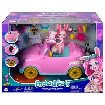 Набор игровой Enchantimals Автомобиль Бри Кроли с куклой и аксессуарами  HCF85