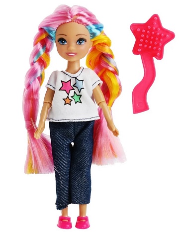 Кукла "Карапуз" Анна, 15см, с цветными волосами 342745