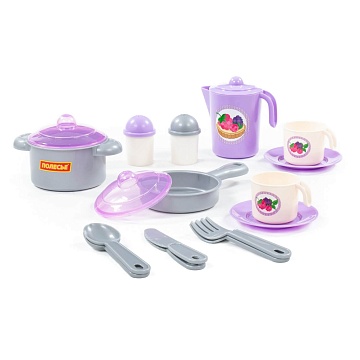 Набор детской посуды "Настенька" на 2 персоны (V2) 18 элементов