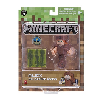 Minecraft фигурка Alex in Leather Armor 19975--