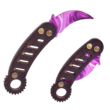 Нож дерево раскладной Коготь тигра 0018