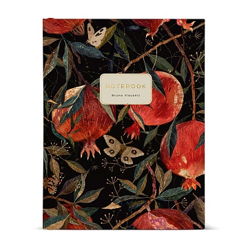 БЛОКНОТ-ПРЕСТИЖ  А5. 80 Л. "FLORA.ГРАНАТ" 3-80-072/43