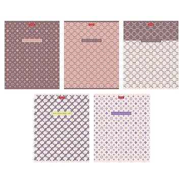 Тетрадь 48л А5ф клетка 60-65г/кв.м на скобе SOFT-TOUCH Fashion print- 092533