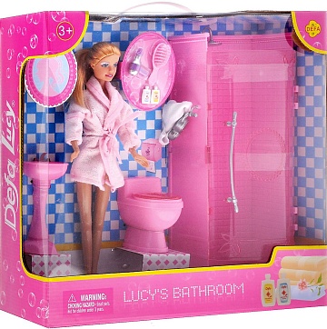 Игровой набор "Ванная комната Люси" с куклой и аксессуарами
