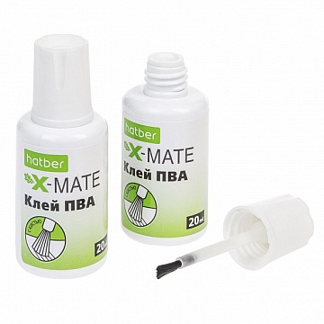 Клей ПВА с кисточкой X-Mate 20мл 071923