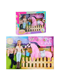 Кукла Defa Lucy с одеждой и лошадкой, в коробке 8038