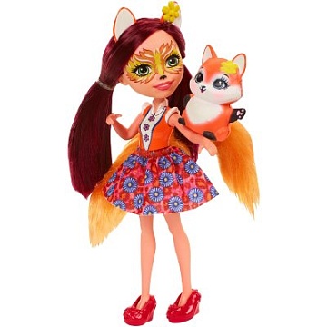ENCHANTIMALS "Кукла с любимой зверюшкой Felicity Fox & Flick" DVH89 FXM71 DVH87