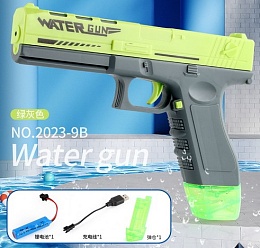 Водный пистолет с аккумулятором 22см в коробке 2023-9B 2023-9D