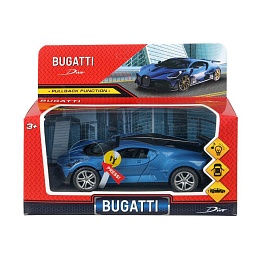 Модель металл свет-звук bugatti divo 14,9 см, двери, инерция, спойлер 401142