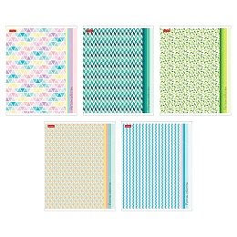 Тетрадь 48л А5ф ЛИНИЯ на скобе  -Pattern Collection- 047009