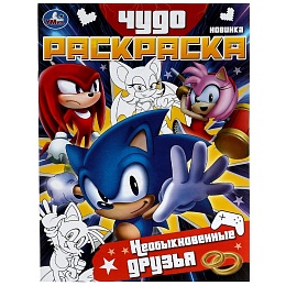 Необыкновенные друзья. Чудо-раскраска. 214х290 мм. Скрепка. 8 стр 340360