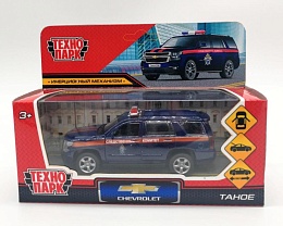 Машина металл CHEVROLET TAHOE СЛЕД КОМИТЕТ 12 см, двер, баг, ин, СИНИЙ 299804