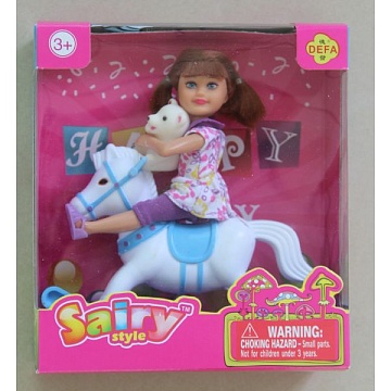 Кукла Defa Lucy с лошадкой-качалкой 202895