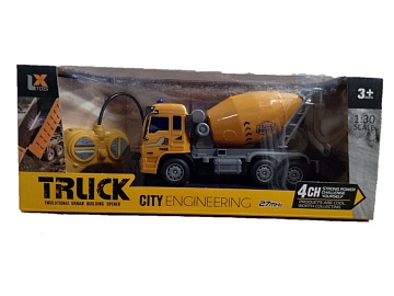 Машина Бетономешалка р/у, 27 MHz,1:30 в коробке 22-2