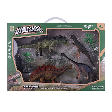 Набор динозавров с аксесс., в коробке (4шт) 200741960
