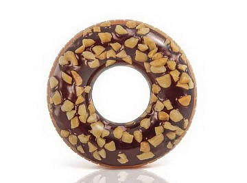 Круг надувной "Пончик шоколадный" 9+ 56262