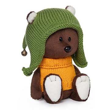 Медведь Федот в шапочке и свитере LE15-071