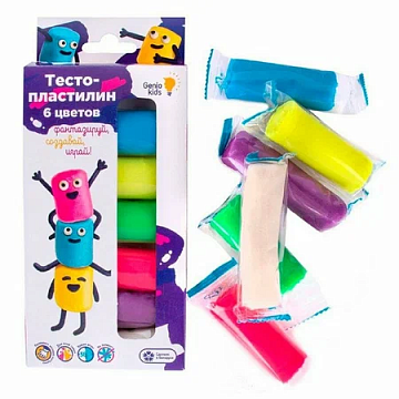 Набор для детской лепки «Тесто-пластилин 6 цветов» TA1090