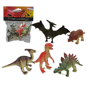 Набор "В мире животных" динозавры, 5шт Т53861